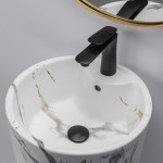 Умывальник отдельностоящий Rea Blanka Marble Marmur Matt Умывальник отдельностоящий Rea Blanka Marble Marmur Matt
